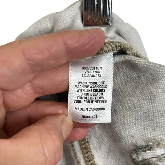 Wonderly Women's Size 14 Mid Rise Skinny Ankle Leopard Print Jeans - Picture 11 of 11